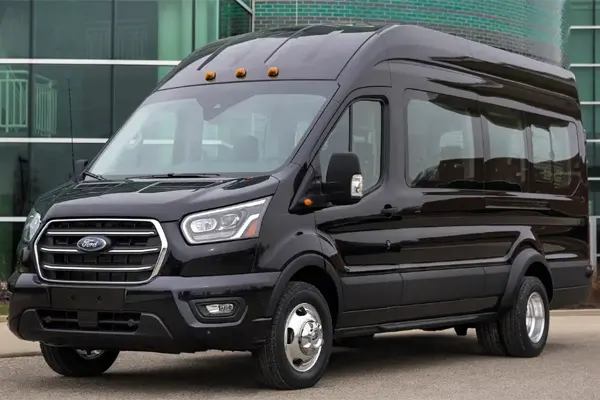 Premium luxury shuttle vehicle operating in Orinda